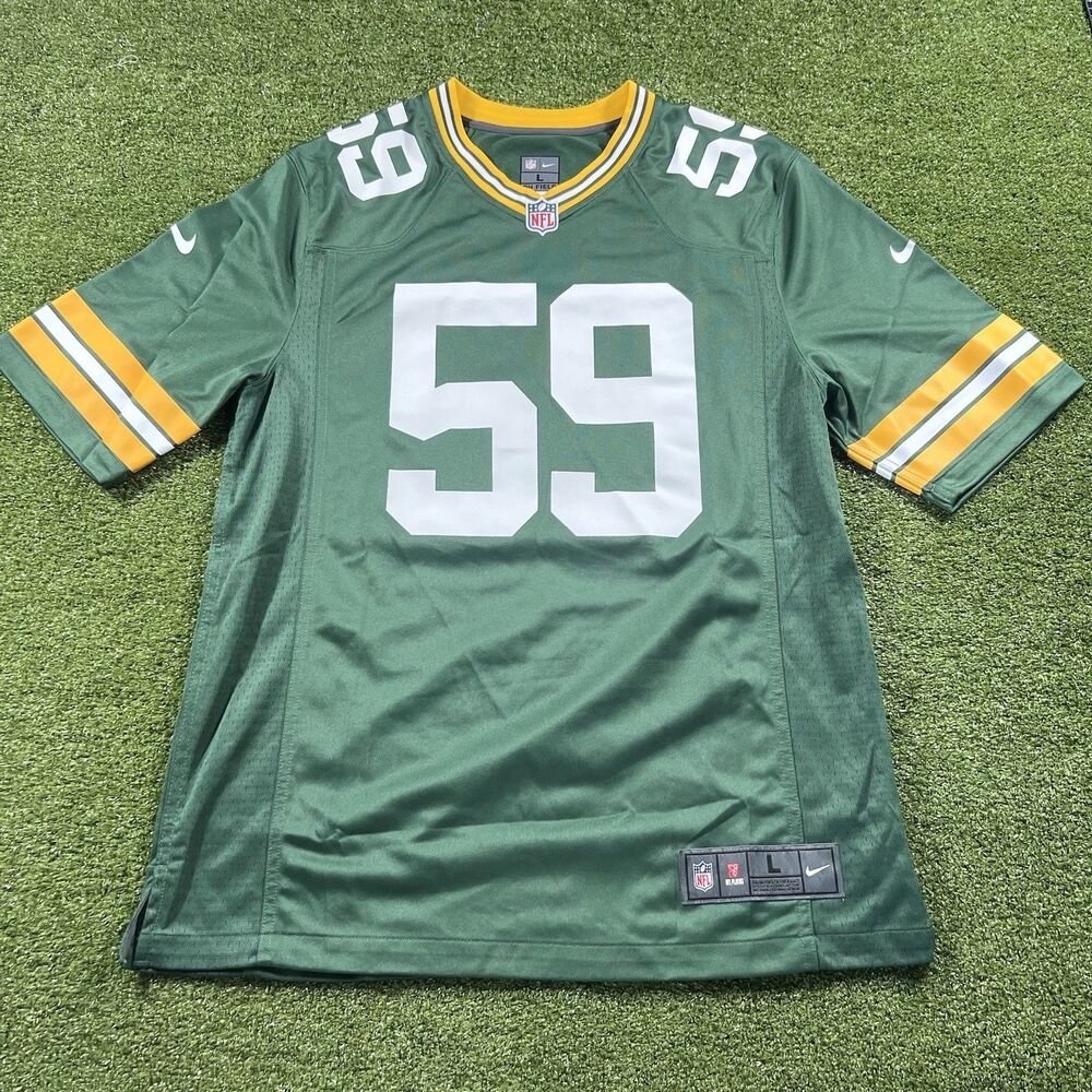 Nike Green Bay Packers De'Vondre Campbell #59 NFL On Field Jersey Men’s Size L